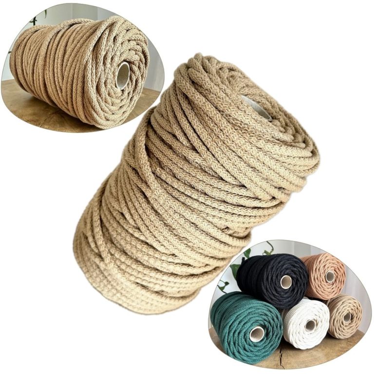 Sznurek do szycia na maszynie do szycia toreb dywanów osłonek ciasteczko beż 100 m 6 mm z rdzeniem