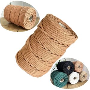 Sznurek do szycia na maszynie karmelowy 6 mm 100 metrów beżowy brąz cynamon