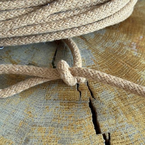 Sznurek do szycia na maszynie beż toffi mila druciarnia sznurek sztywny do szycia toreb koszy podkładek 50 metrów 6 mm