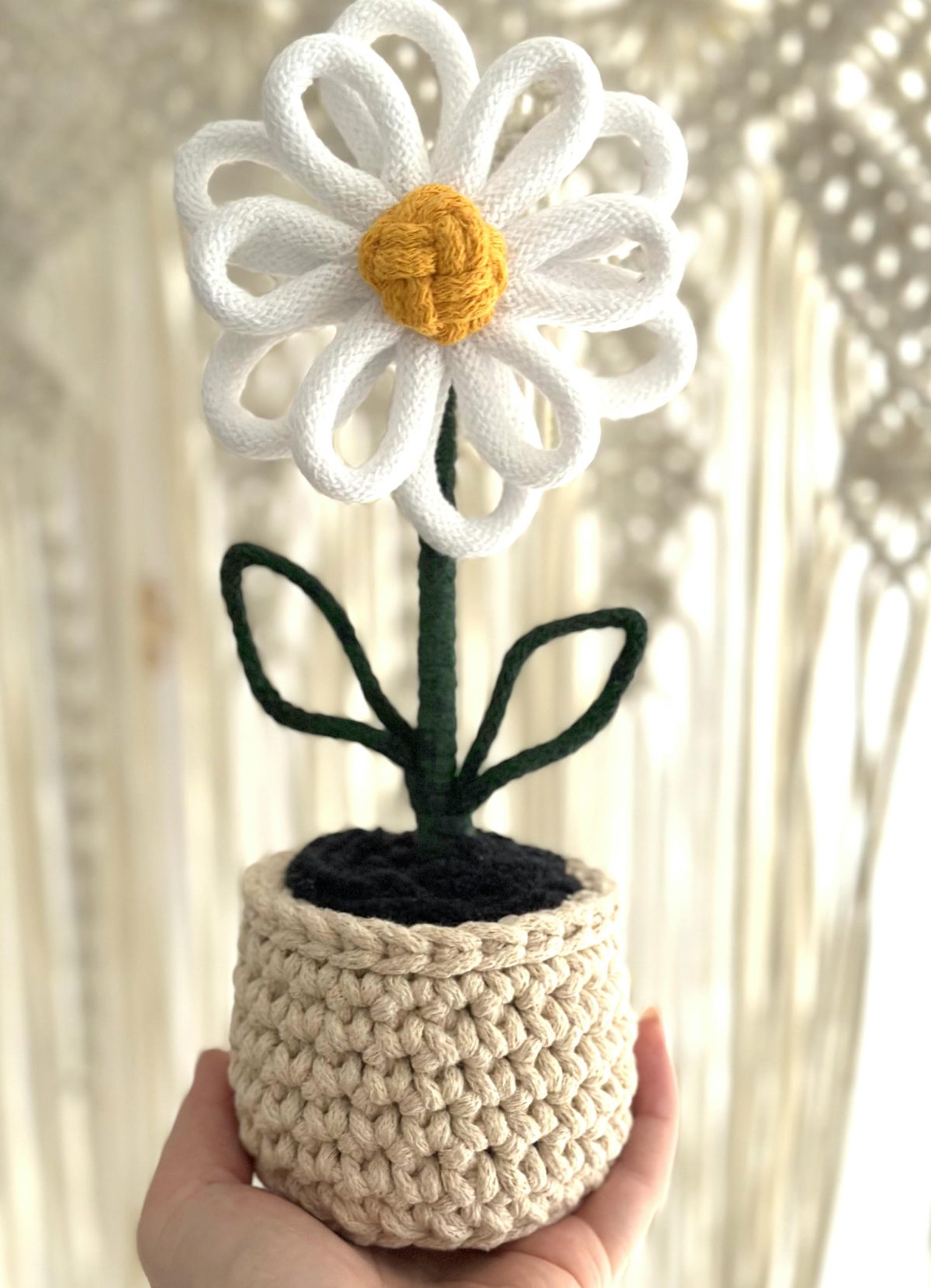 Kwiatek-w-doniczce-rekodzielo-sztuczny-recznie-robiony-na-szydelku (1) Kwiatek w doniczce rękodzieło na prezent kwiatek sztuczny ręcznie robiony na prezent, prezent dla nauczyciela prezent dla kobiety prezent dla mamy