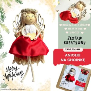 Zestaw kreatywny aniołki na choinkę świąteczny zestaw zrób to sam aniołki na choinkę ręcznie robione aniołki na boże narodzenie w czerwonych spódniczkach. Ręcznie robione ozdoby na choinkę jak zrobić aniołki makrama Zestaw kreatywny aniołki na choinkę świąteczny zestaw zrób to sam aniołki na choinkę ręcznie robione aniołki na boże narodzenie w czerwonych spódniczkach. Ręcznie robione ozdoby na choinkę jak zrobić aniołki makrama aniołek na choinke szablon
